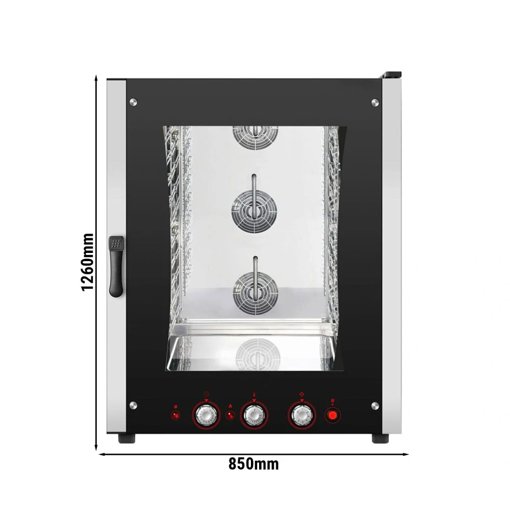 Pekařský plynový kombinovaný konvektomat - manuální - 10x GN 1/1 nebo 10x EN 600x400