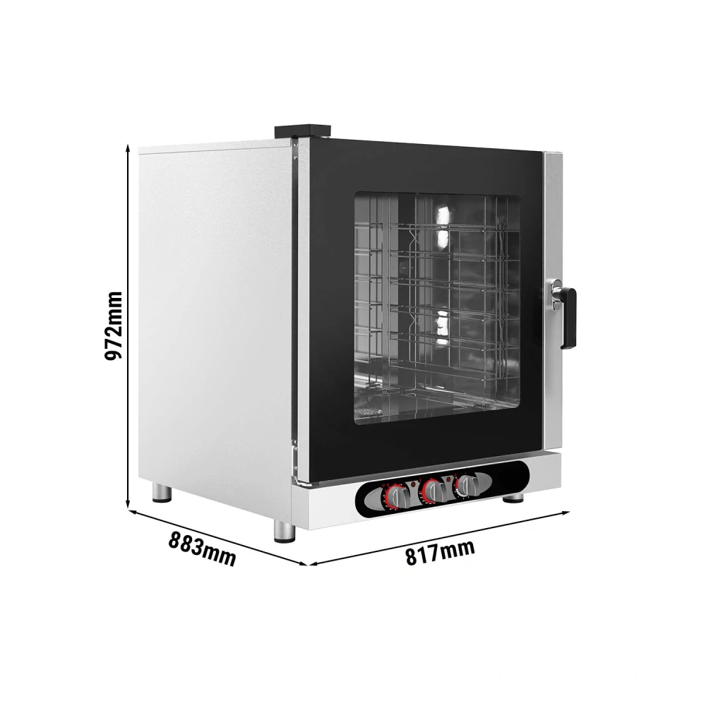 Elektrický kombinovaný konvektomat - manuální - 6x GN 1/1 nebo 6x EN 600x400