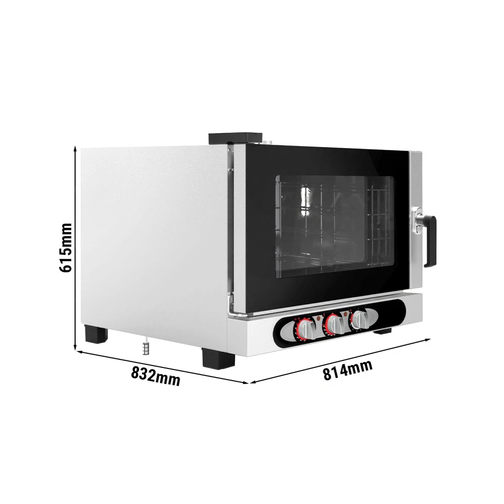 Elektrický kombinovaný konvektomat - manuální - 4x GN 1/1 nebo 4x EN 600x400