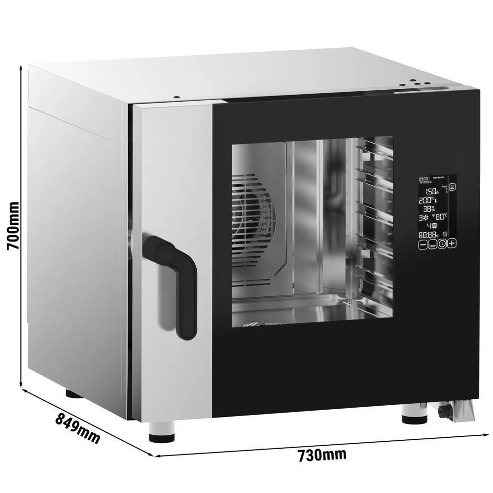 Elektrický kombinovaný konvektomat - digitální - LCD displej - 5x GN 1/1