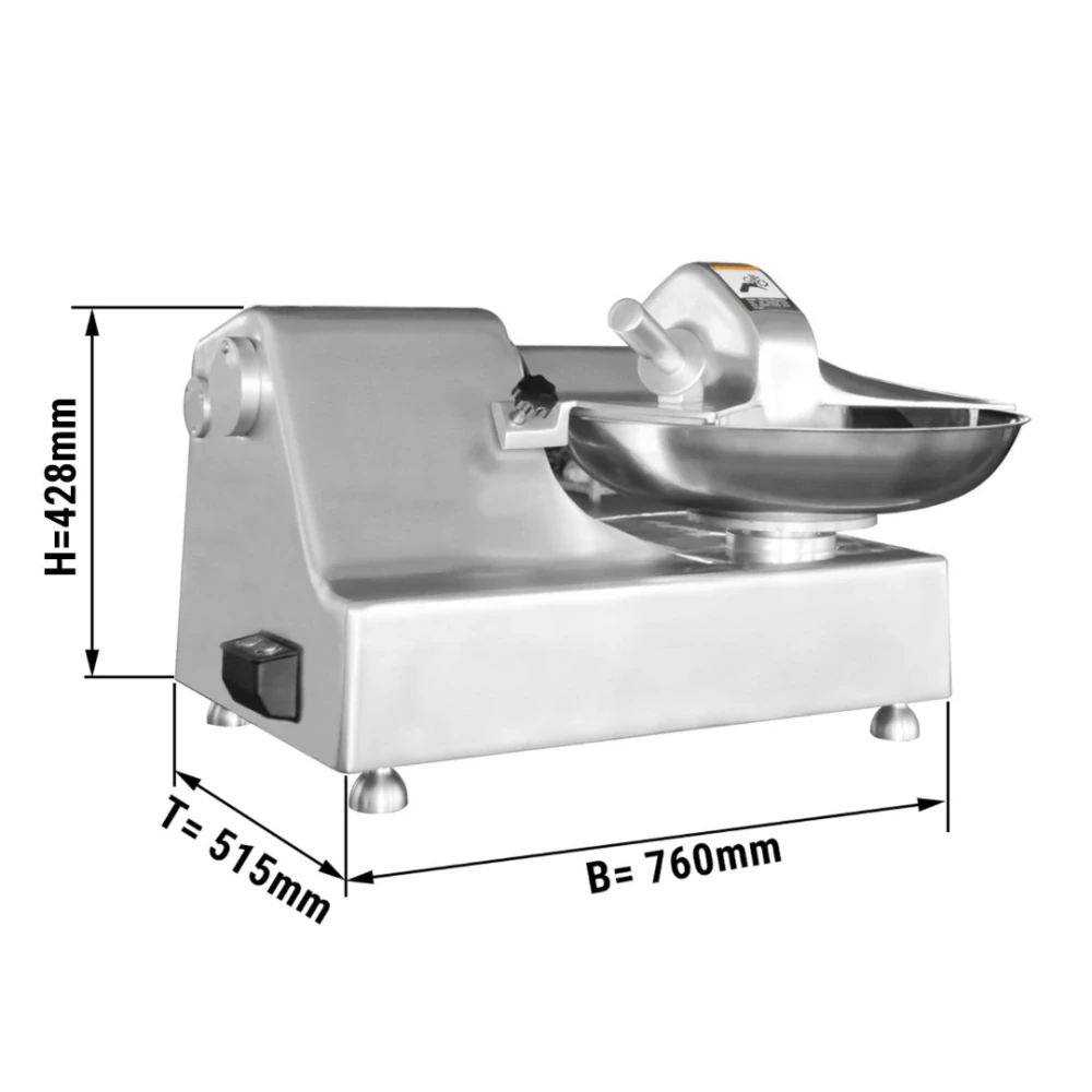Horizontální kráječ kutr - 10 l - 750 W - 230 V - 1440 ot/min