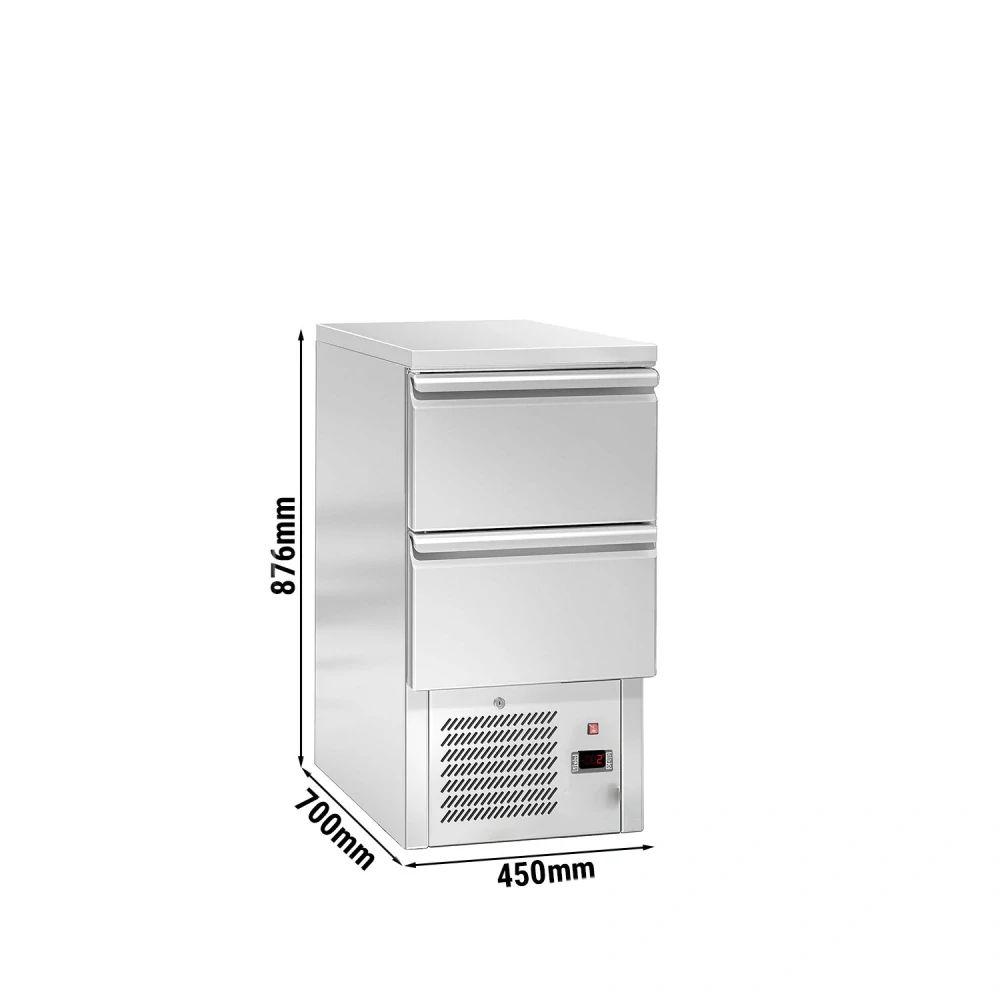 Chladicí stůl ECO - 450x700 mm - se 2 zásuvkami
