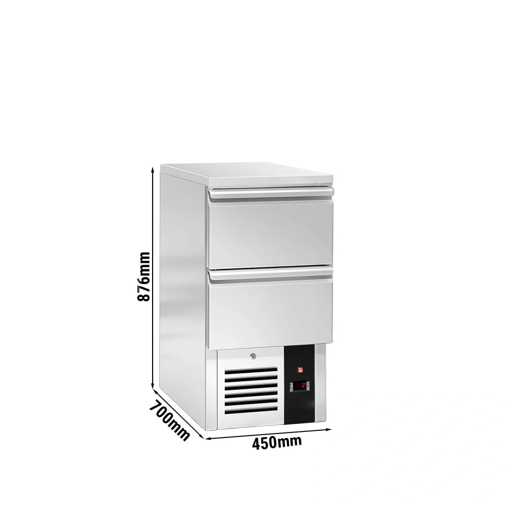 Chladicí stůl PREMIUM - 450x700 mm - se 2 zásuvkami