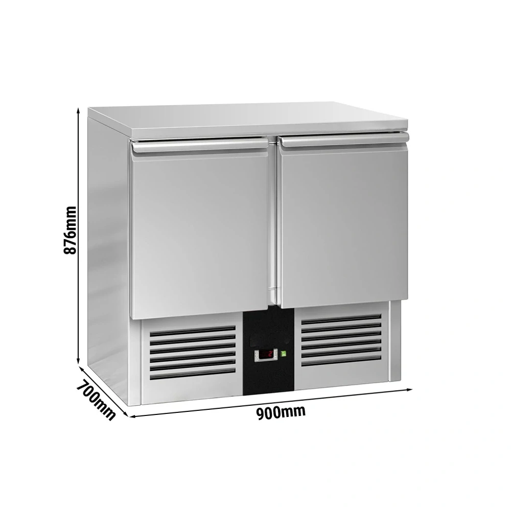 Chladicí stůl PREMIUM - 903x700x876 mm - 240 l - s 2 dveřmi