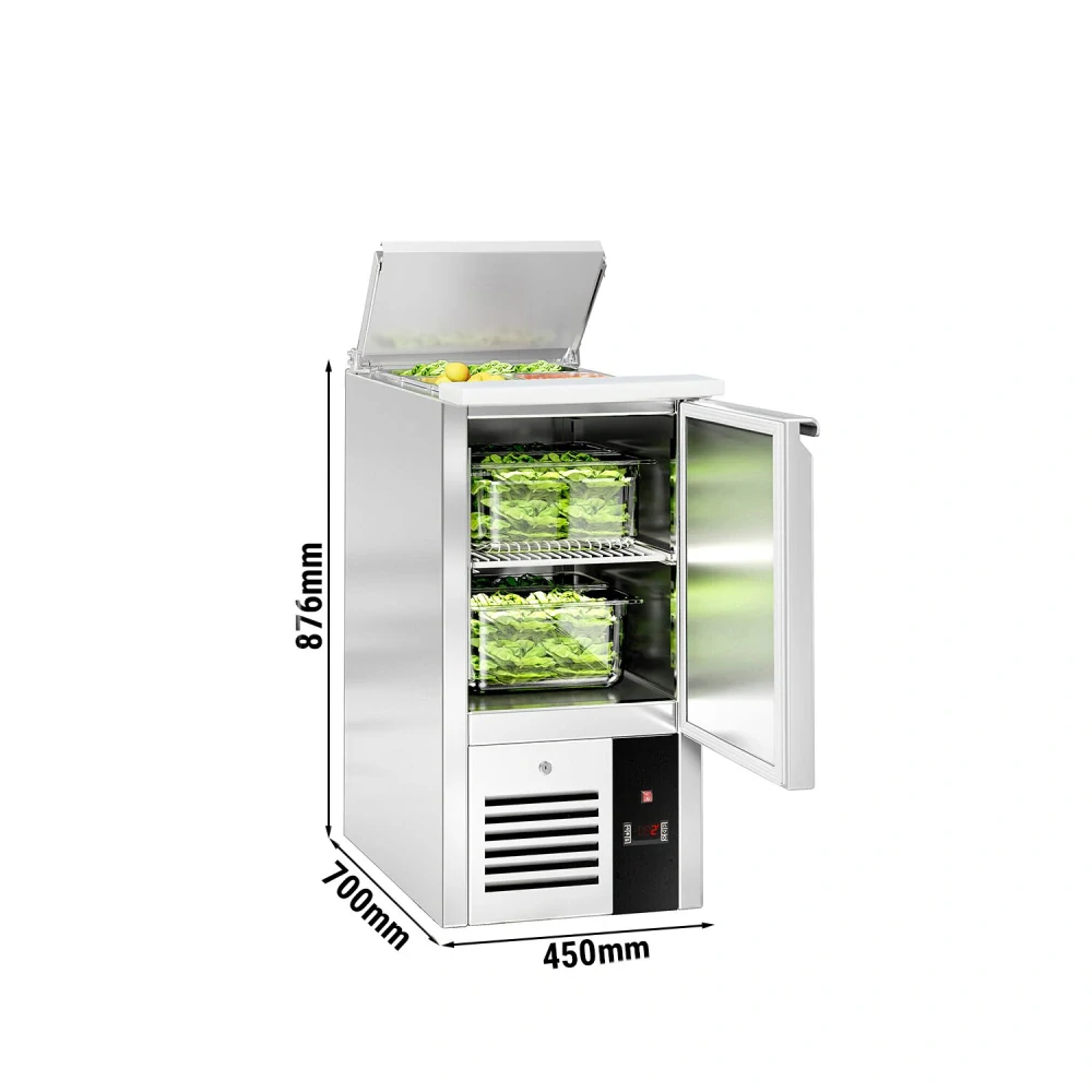 Saladeta PREMIUM - 450 mm - 1 dveře - pro 1x GN 1/1