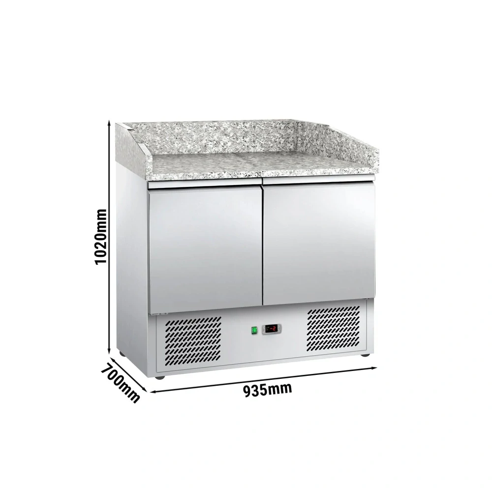 Chladicí stůl na pizzu ECO - 935x700 mm - Se 2 dveřmi