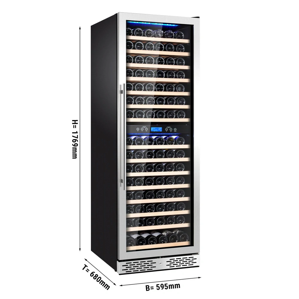 Vinotéka / Chladnička na víno - 2 klimatické zóny - 450 l - max. 160 lahví