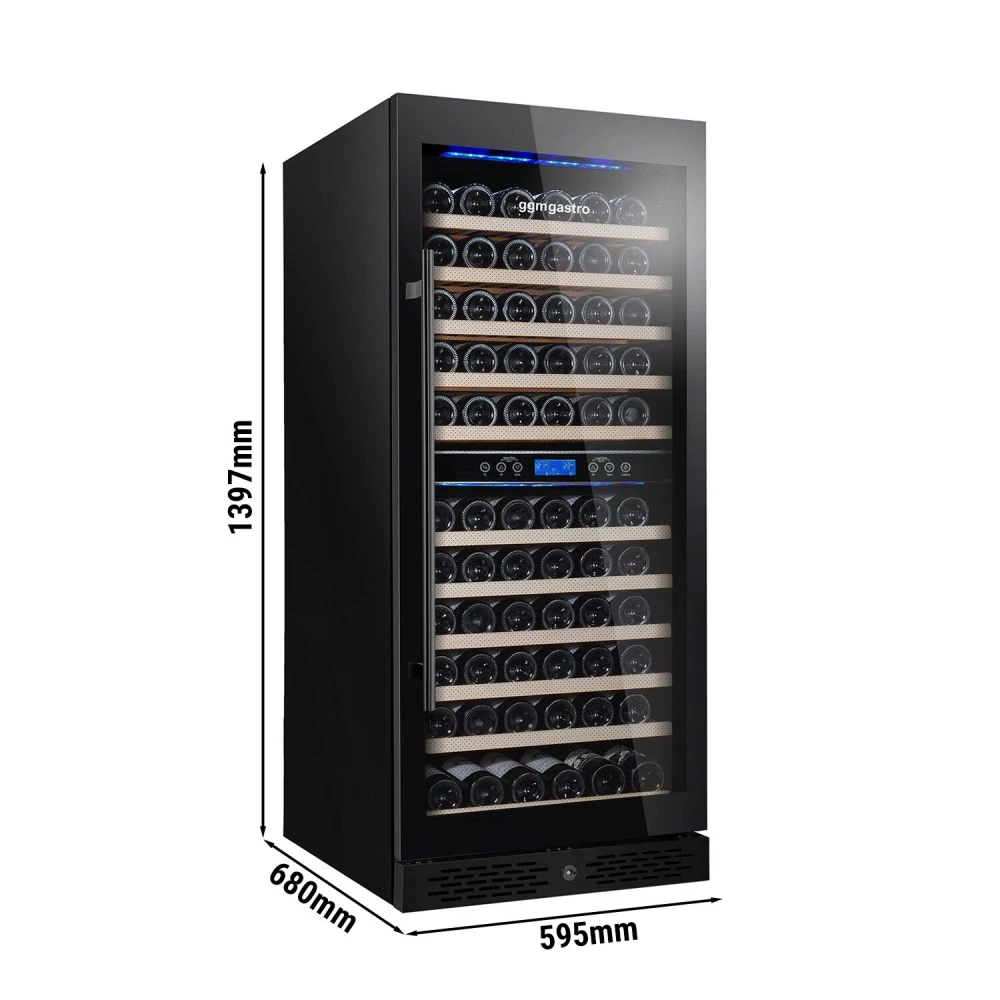 Vinotéka / Chladnička na víno - 2 klimatické zóny - 350 l - max. 116 lahví