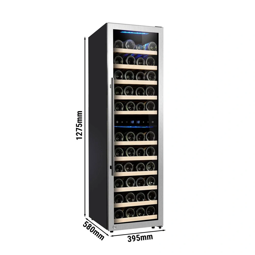 Vinotéka / Chladnička na víno - 2 klimatické zóny - 160 l - max. 53 lahví