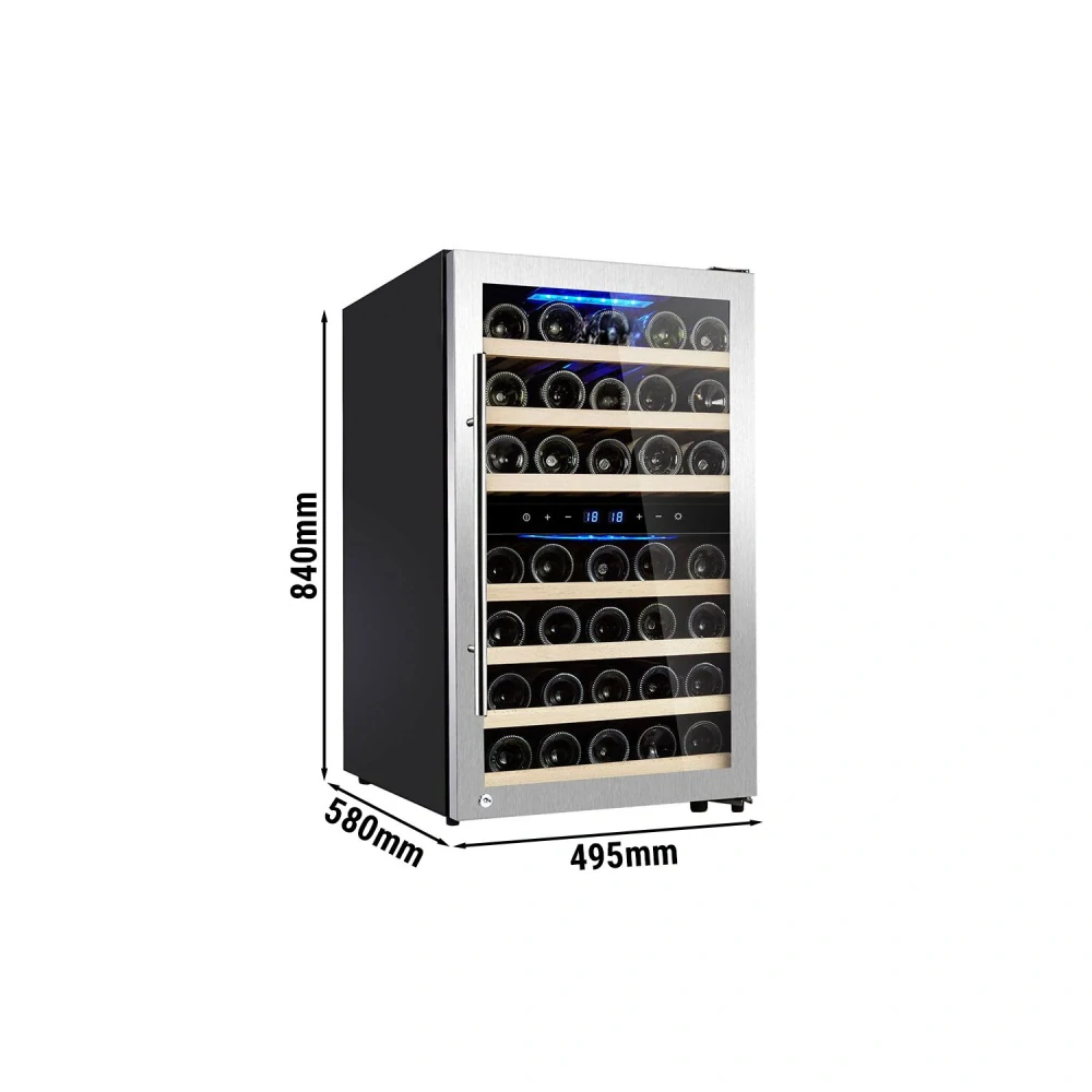 Vinotéka / Chladnička na víno - 2 klimatické zóny - 120 l - max. 45 lahví