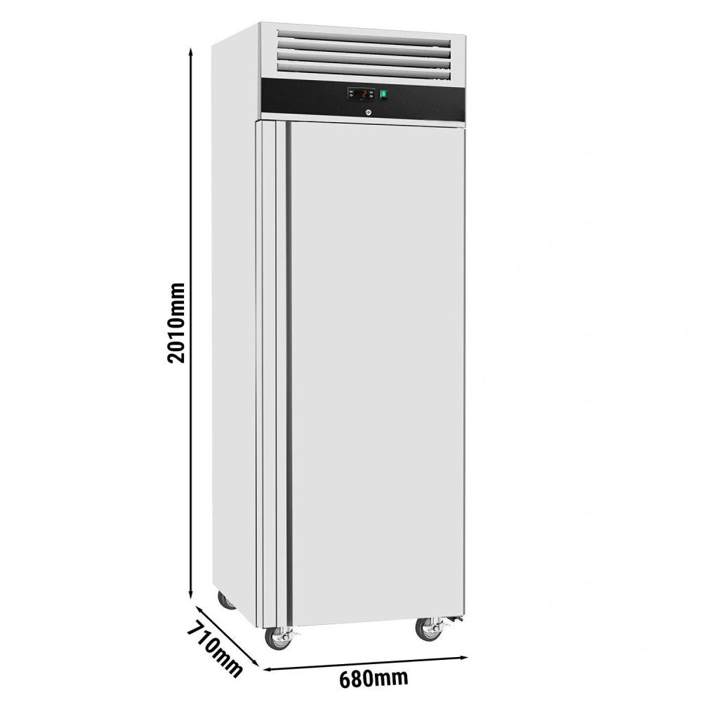Nerezová mrazicí skříň ECO - 400 L - s 1 dveřmi