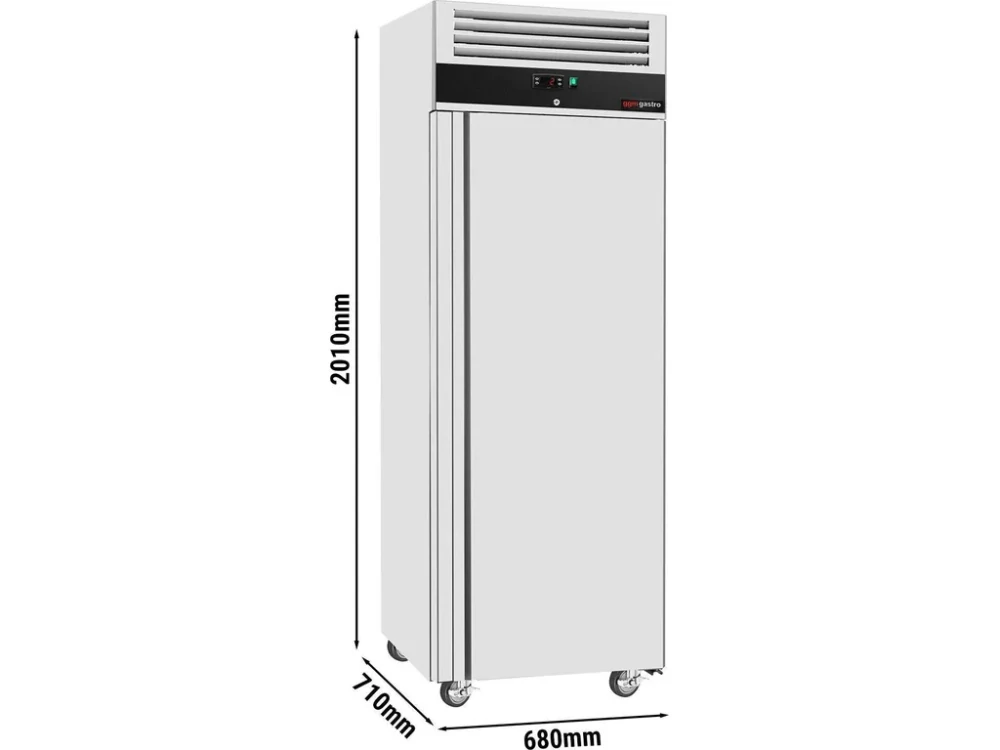 Nerezová mrazicí skříň ECO - 400 L - s 1 dveřmi