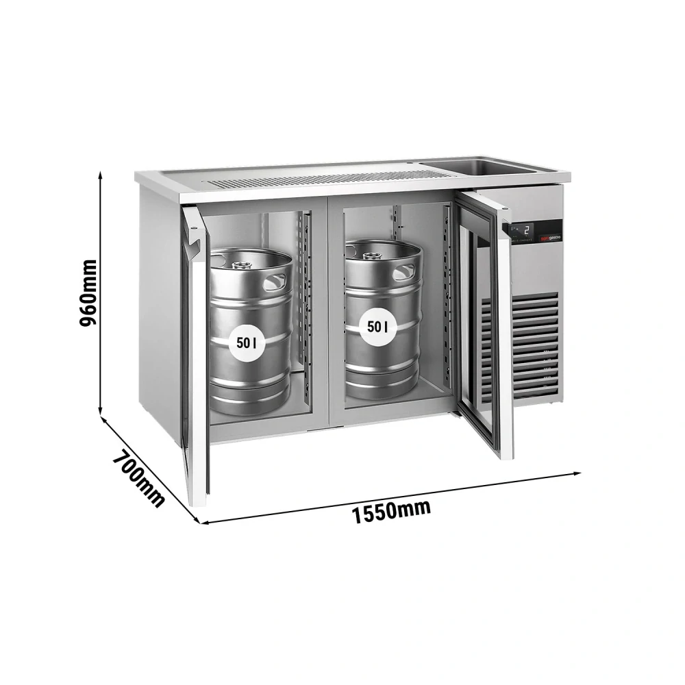 Výčepní pult PREMIUM - 1550x700 mm
