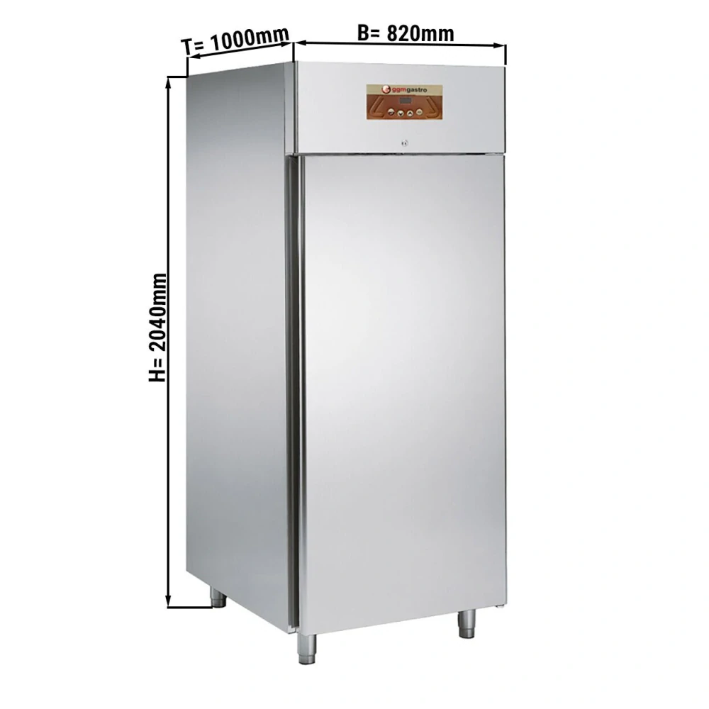 Nerezová pekárenský mrazák PREMIUM - EN 600x800 - 858 L - s 1 dveřmi