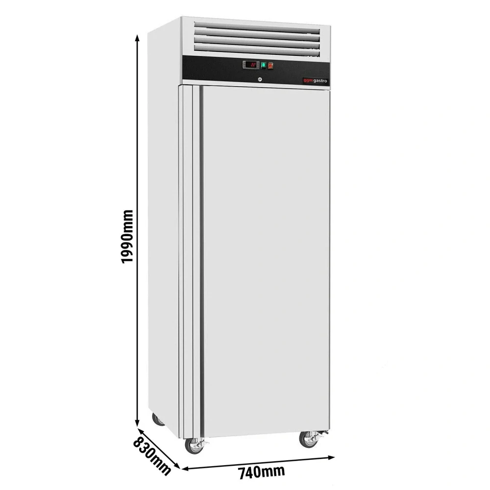 Nerezová mrazicí skříň ECO - GN 2/1 - 650l - s 1 dveřmi