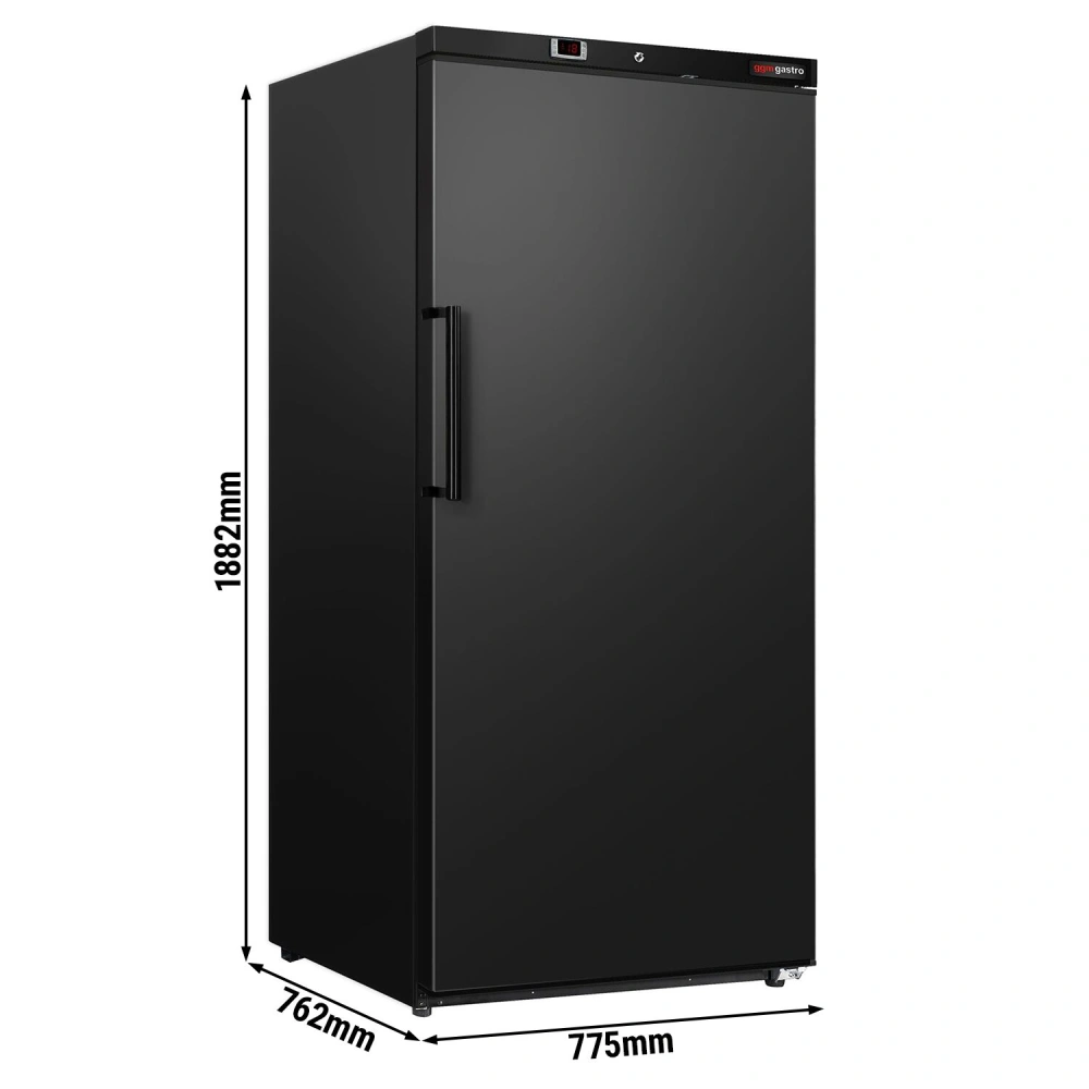 Nerezová mrazicí skříň ECO - 600 l - s 1 dveřmi - černá