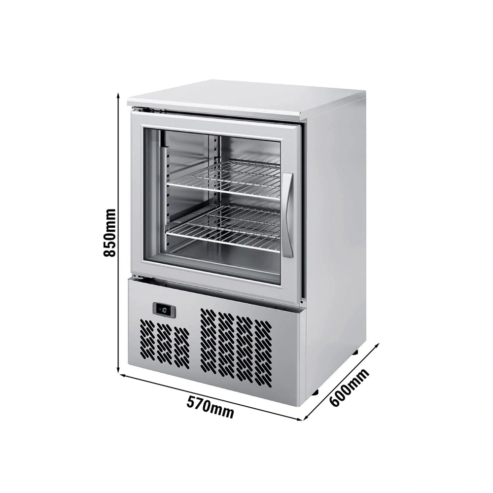 Mini mrazák nerezový Premium PLUS - 95 L - s 1 dveřmi