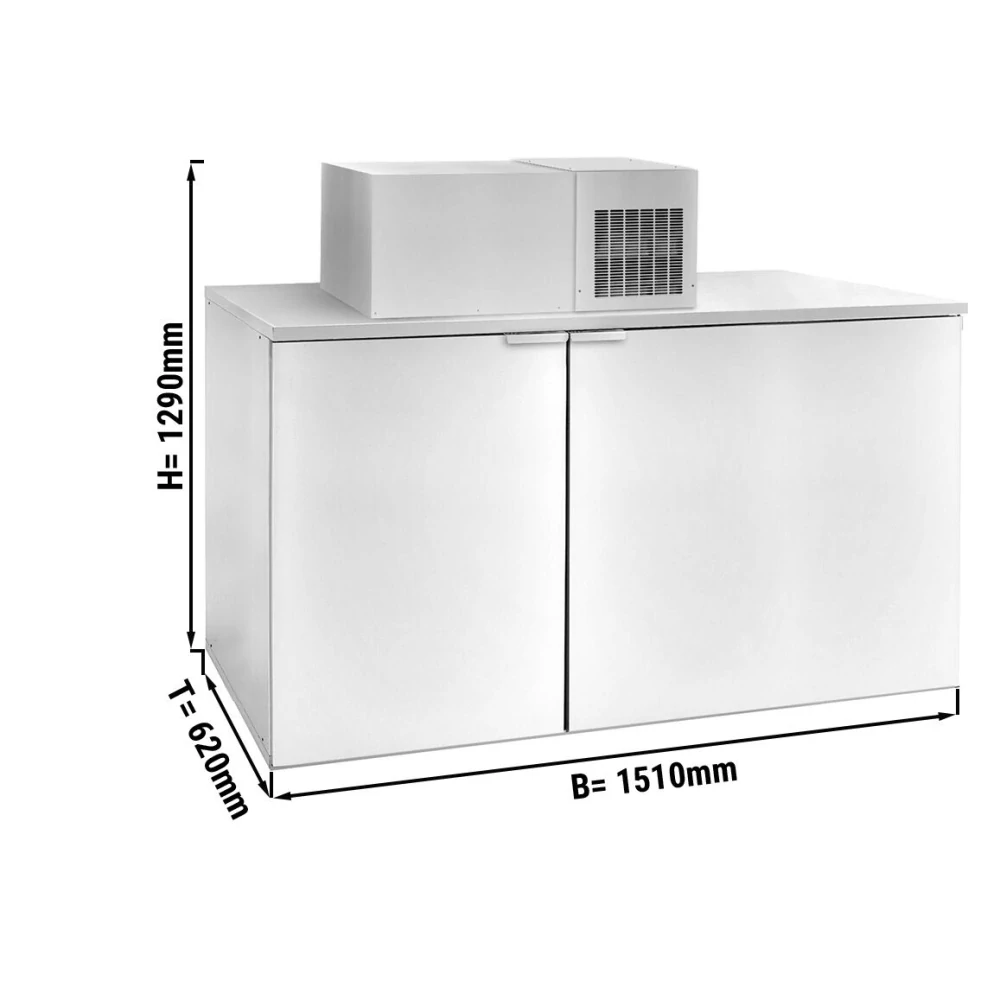 Chladič na sudy - 3x50 L sudy - 1510x620 mm