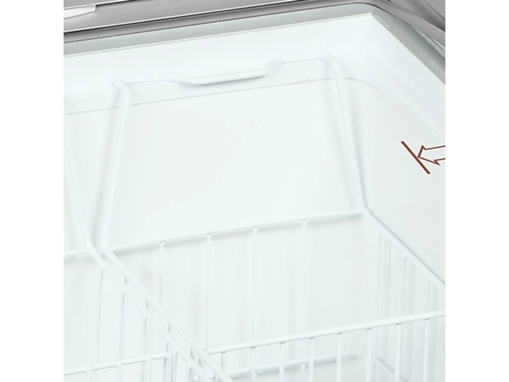 Mrazák na nanuky 555 l – velký truhlový mrazicí box s posuvnými skleněnými víky 1752×680×890 mm