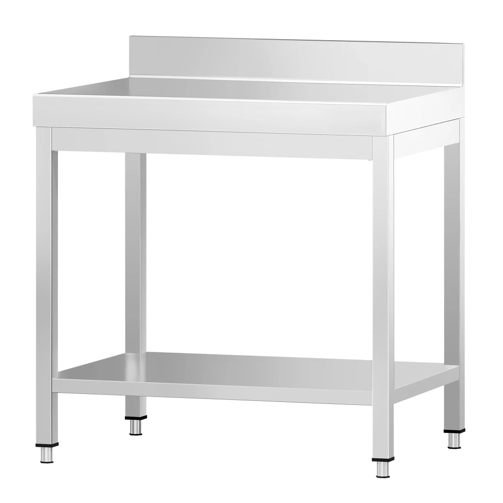 Nerezový stůl s policí 70x70x85cm