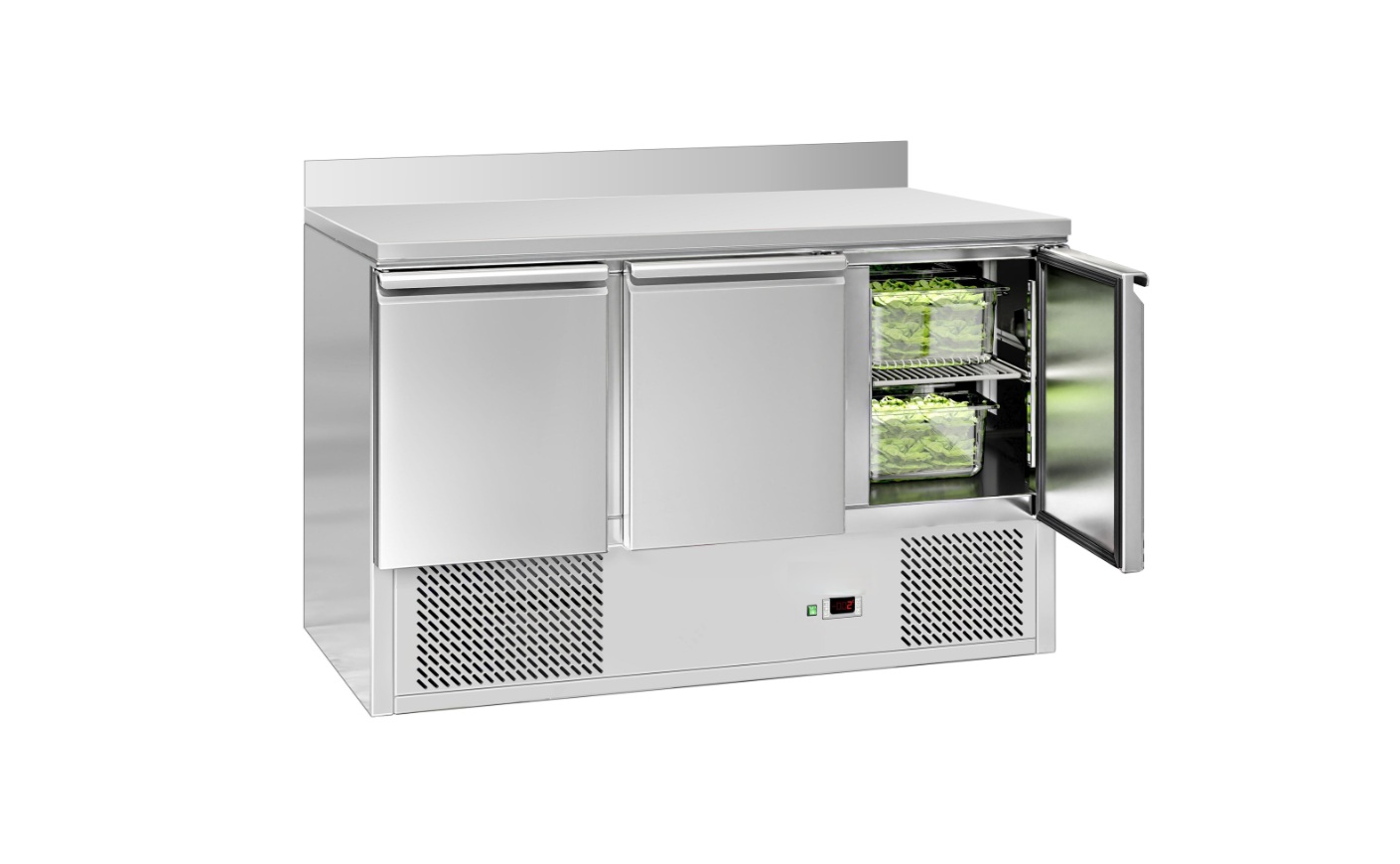 Chladicí stůl s 3 dveřmi 136,5x70x97,6cm 