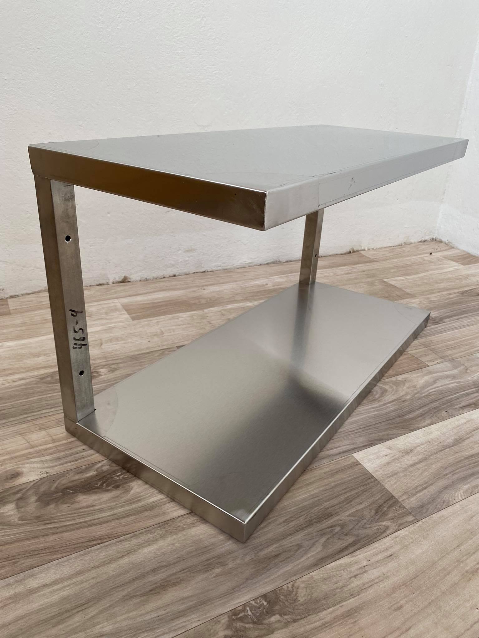 Nerezová nástěnná dvojpolice 110x30x36cm