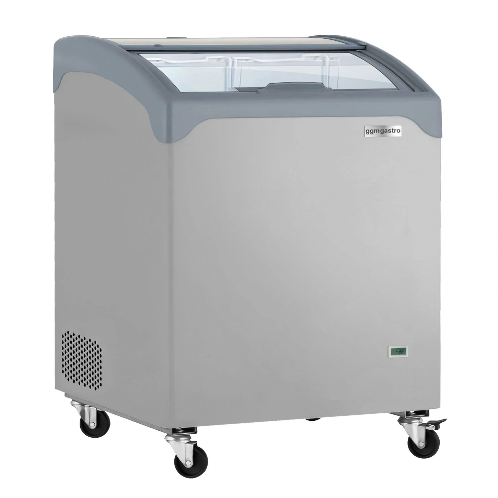 Truhlicový mrazák profi - 645x650 mm - 164 l - Skleněný posuvný kryt