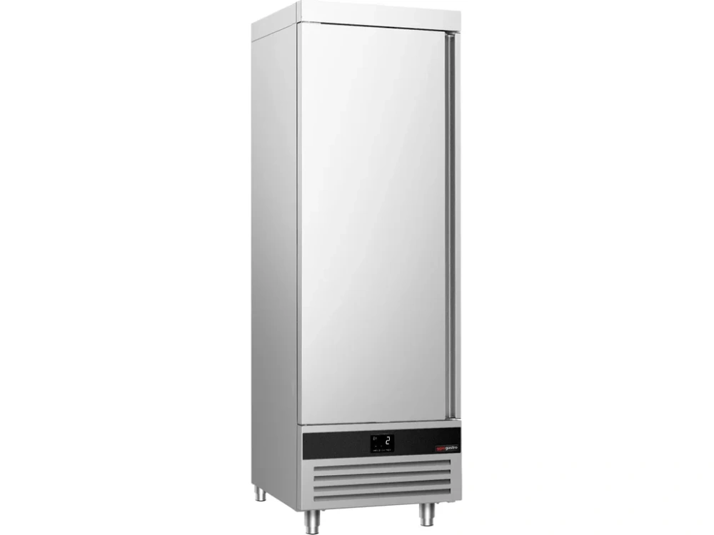 Nerezová skladovací lednice PREMIUM - 600 L - s 1 prosklenými dveřmi