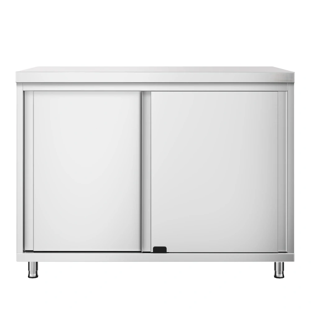 Nerezový pracovní stůl se skřínkou bez zadního lemu 100x70x85cm