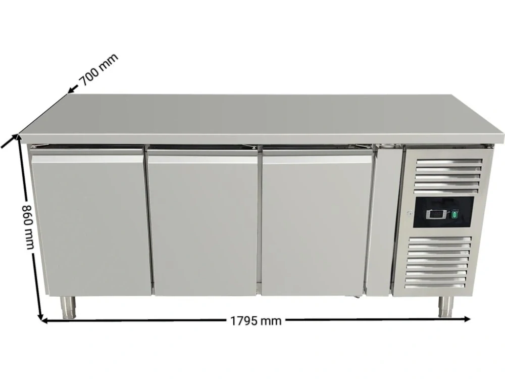 Chladicí stůl se 3 dveřmi