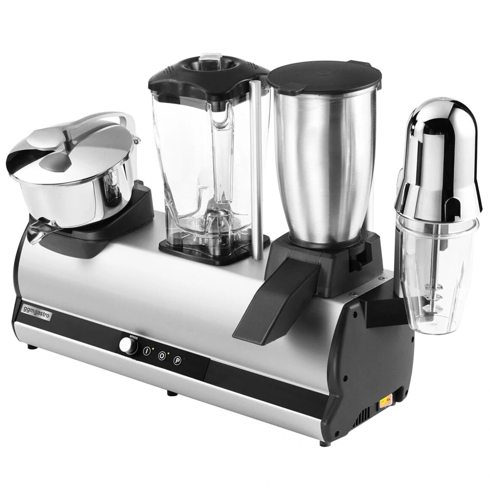 Kombinovaný barový přístroj - Mixér, drtič ledu & odšťavňovač citrusů - 2x 150 + 100 + 750 W