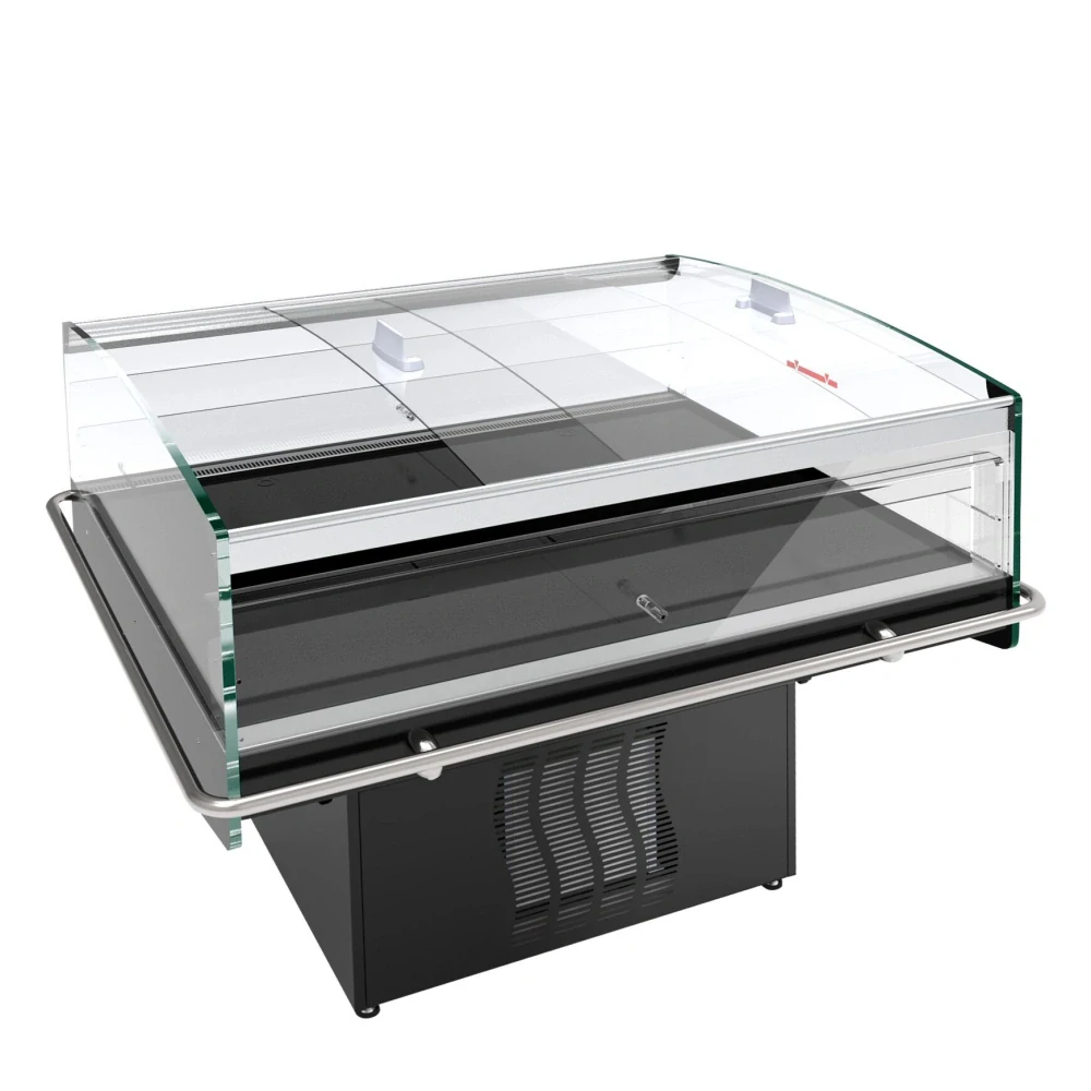 Chladicí ostrov - 1170 mm - Se 2 skleněnými posuvnými dveřmi