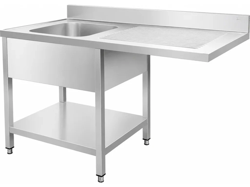 Dřezový stůl k myčce nádobí - 1 400 mm - 1 dřez vlevo- hloubka 700 mm