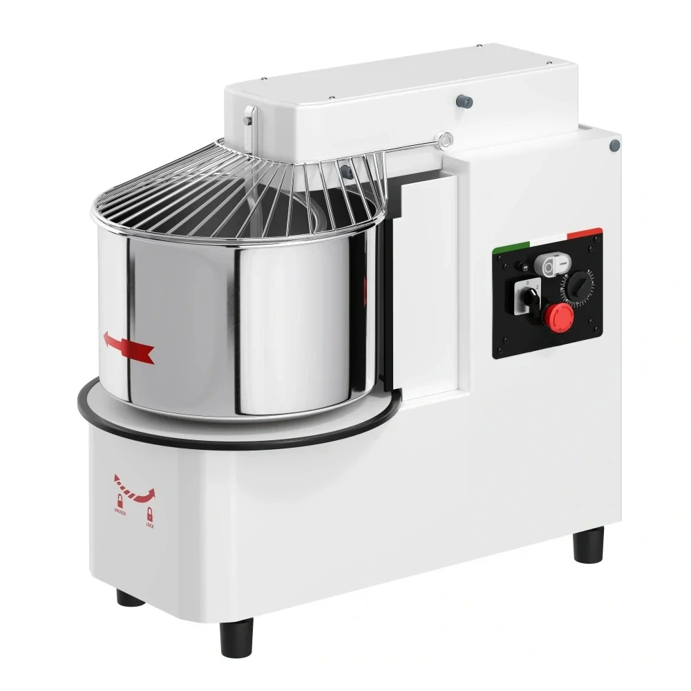 Hnětací stroj na těsto - 33L / 25 kg - 2 rychlosti - odnímatelný kotel a výklápěcí mixovací zařízení
