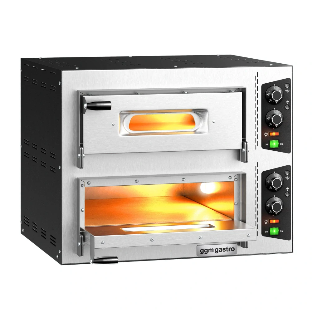 Elektrická pec na pizzu 4+4x24cm - manuální