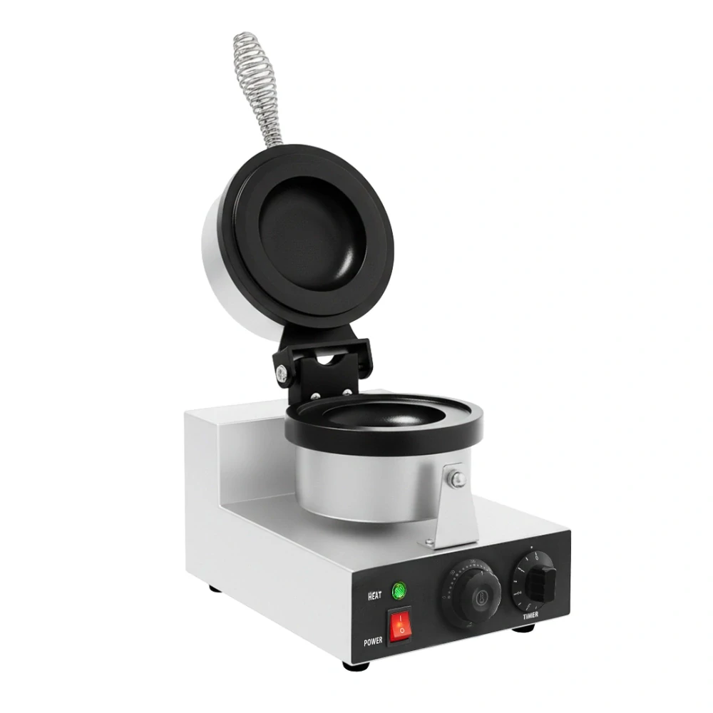 Vaflovač - Jednoduchý - 1,3 kW - Tvar: UFO - pečící plochou otočnou o 180°