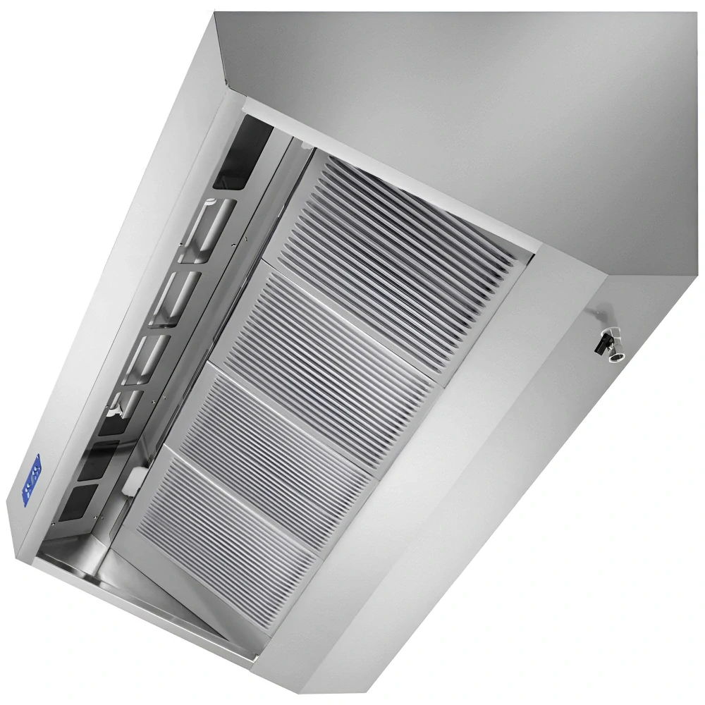 Nástěnná digestoř 2,0 m - s motorem, regulátorem, filtrem a svítidlem