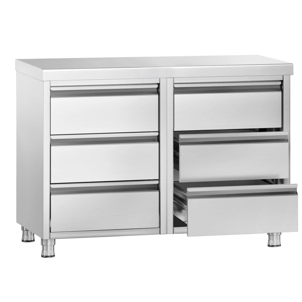 Zásuvková skříňka PREMIUM - 1,0 m - se 6 šuplíky