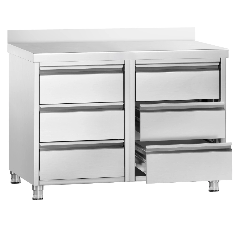 Zásuvková skříňka PREMIUM - 1,0 m - se 6 šuplíky & obkladovým panelem