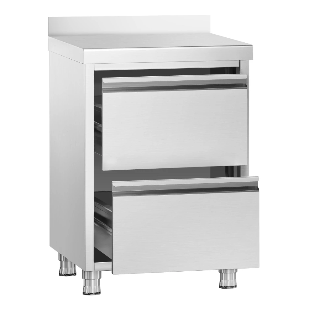 Zásuvková skříňka PREMIUM - 0,5 m - se 2 šuplíky a obkladovým panelem