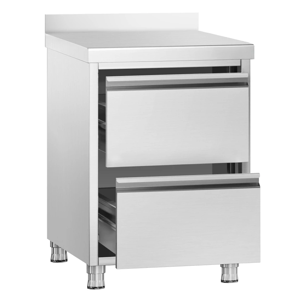 Zásuvková skříňka PREMIUM - 0,5 m - se 2 šuplíky a obkladovým panelem