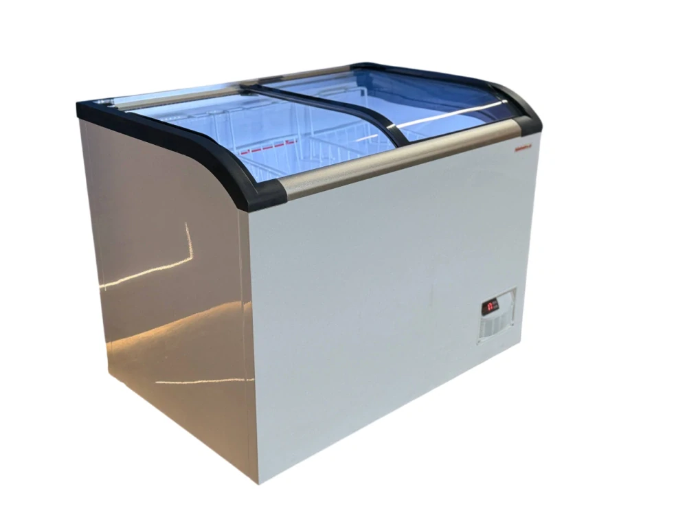 Pultový mrazák - 1000×675 mm - 300L - s posuvnými skleněnými víky