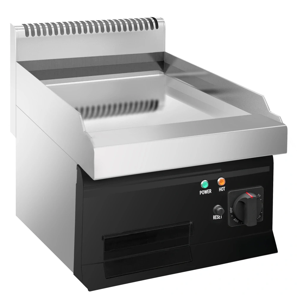Elektrická grilovací deska - s tvrdým chromovým povrchem - 4,5 kW - hladká