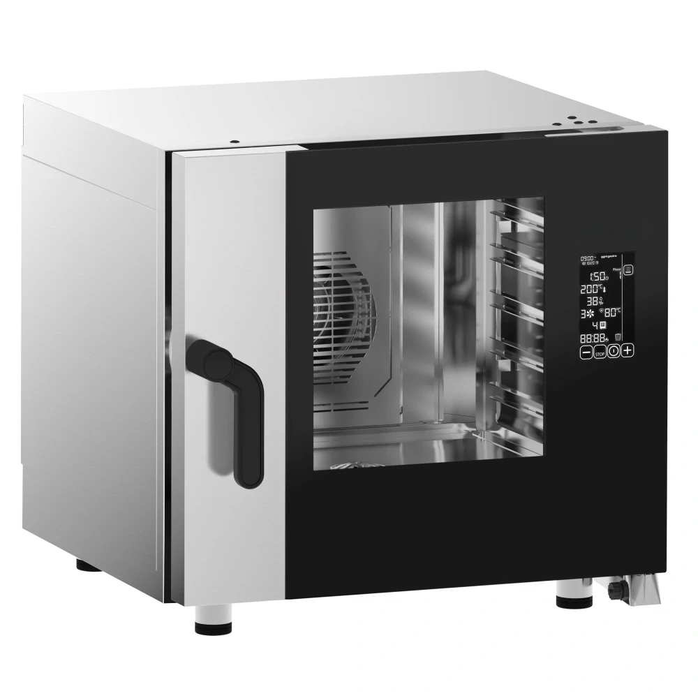 Elektrický kombinovaný konvektomat - digitální - LCD displej - 5x GN 1/1