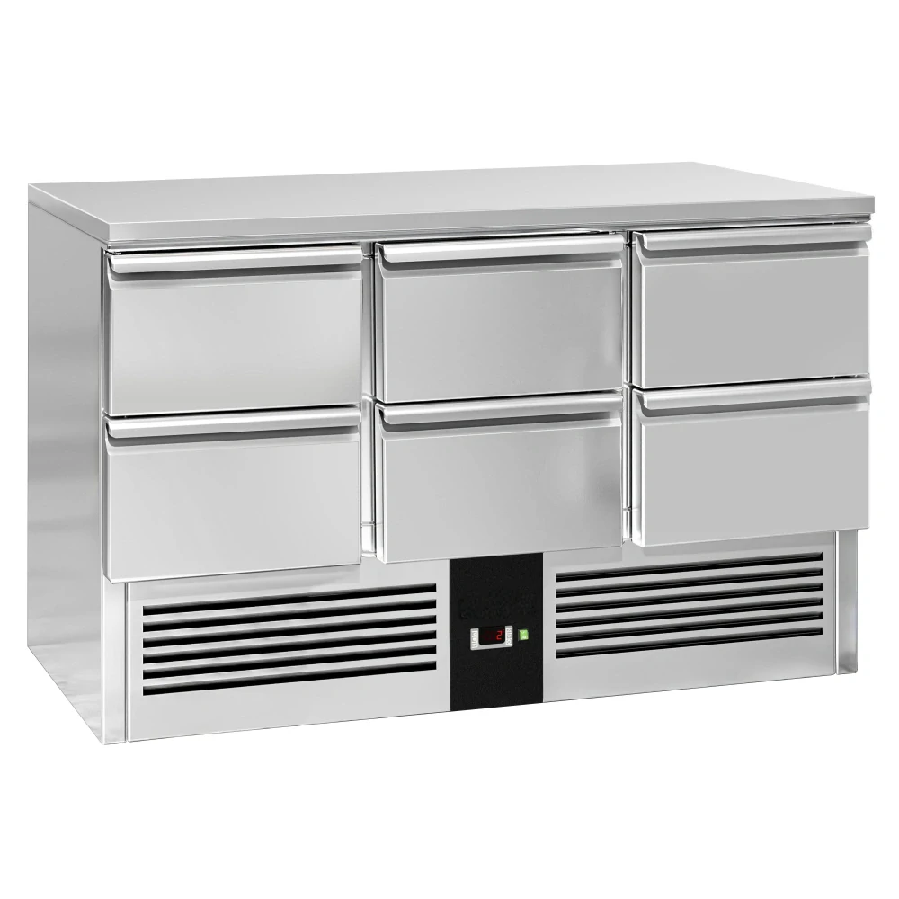 Chladicí stůl PREMIUM - 1365x700 mm - 6 zásuvek