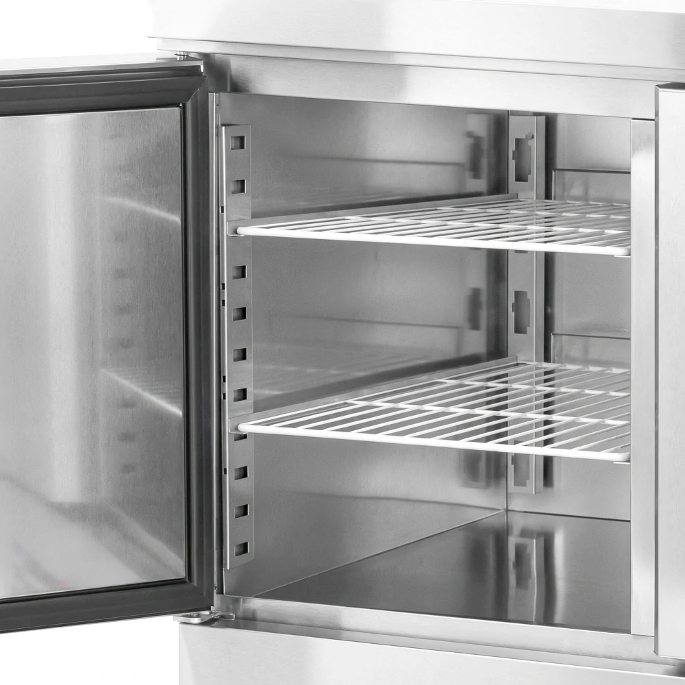 Chladicí stůl na pizzu PREMIUM - 935x700 mm - se 1 dveřmi a 2 zásuvkami
