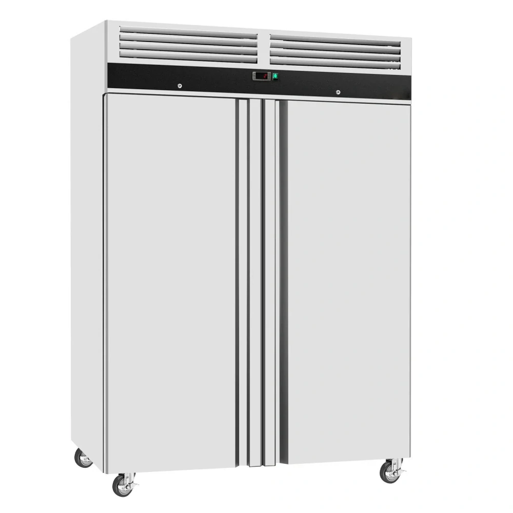 Nerezová skladovací lednice ECO - GN 2/1 - 1400 L - s 2 dveřmi