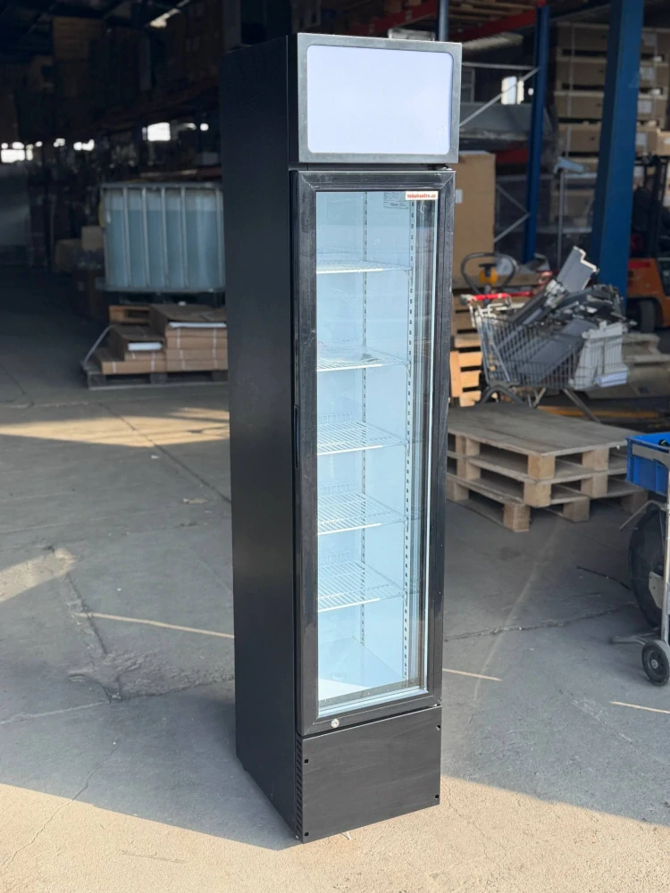Prosklená chladicí lednice SLIM 39x48,5x189cm