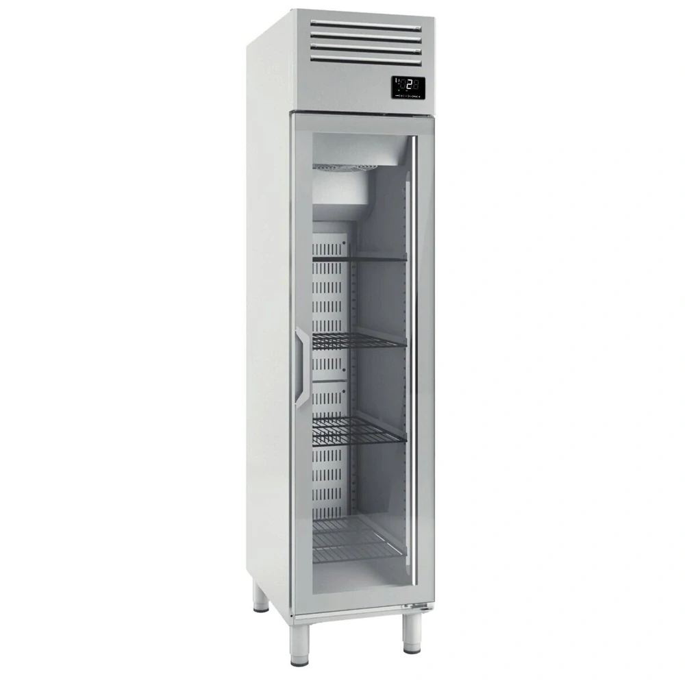 Nerezová chladicí skříň PREMIUM PLUS - GN 1/1 325 L - S 1 skleněnými dveřmi