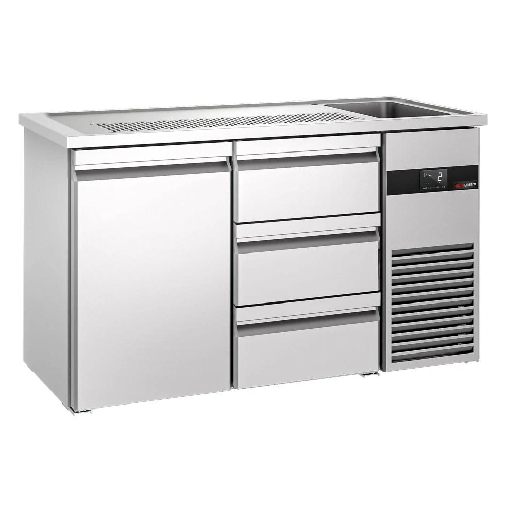Výčepní pult PREMIUM - 1550x700 mm - 1 dveře & 3 zásuvky